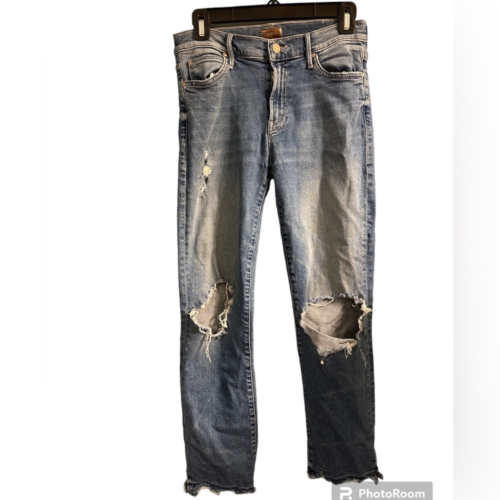 MOTHER Rascal Ankle Snippet Chew Jeans 28​